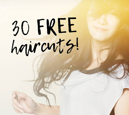 30 free haircuts